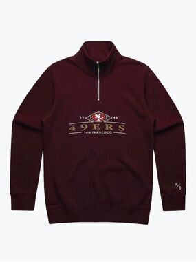 P/C San Francisco 49ers Quarter-Zip Maroon